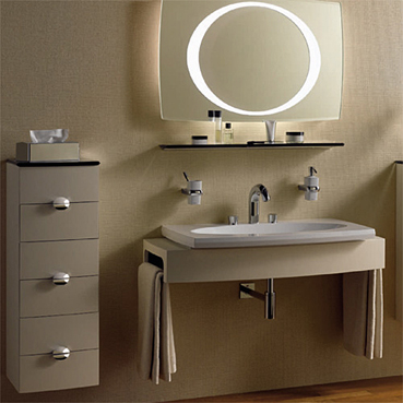 Отделка туалетной комнаты: зеркало для ванной комнаты с подсветкой