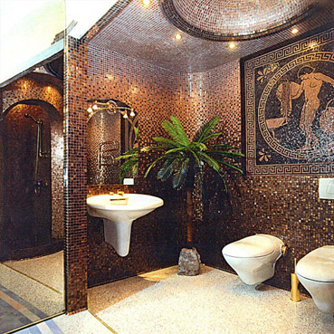 Дизайн плитки в ванной комнате: плитка для ванной мозаика