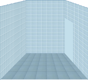 Примерная модель облицовки ванной комнаты керамической плиткой
